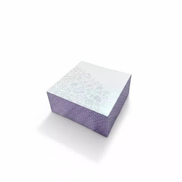 Cutii pentru tort si prajituri - Cutii camaieu mov 18x18x8cm 25buc/set, profipacking.ro