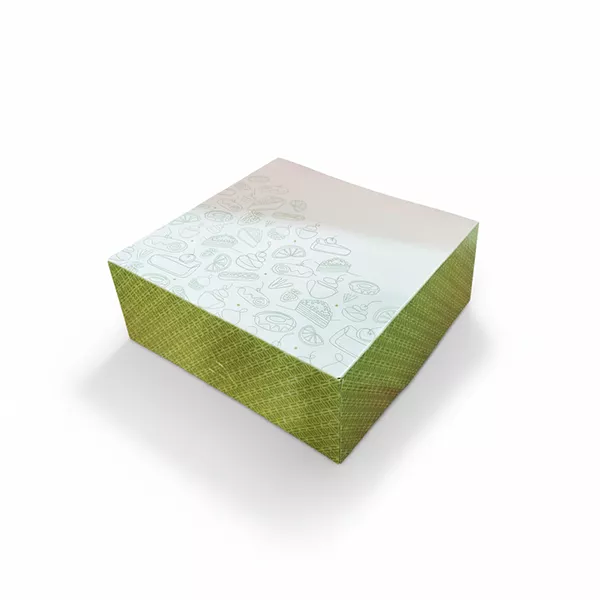 Cutii pentru tort si prajituri - Cutii camaieu verzi 20x20x8cm 25buc/set, profipacking.ro