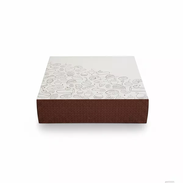 Cutii pentru tort si prajituri - Cutii camaieu braun 32x32x8cm 25buc/set, profipacking.ro