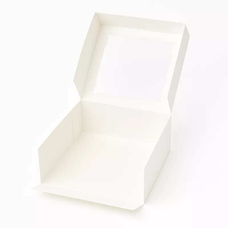 Cutii pentru tort si prajituri - Cutii prajituri albe cu fereastra 22x22x8cm 25buc/set, profipacking.ro