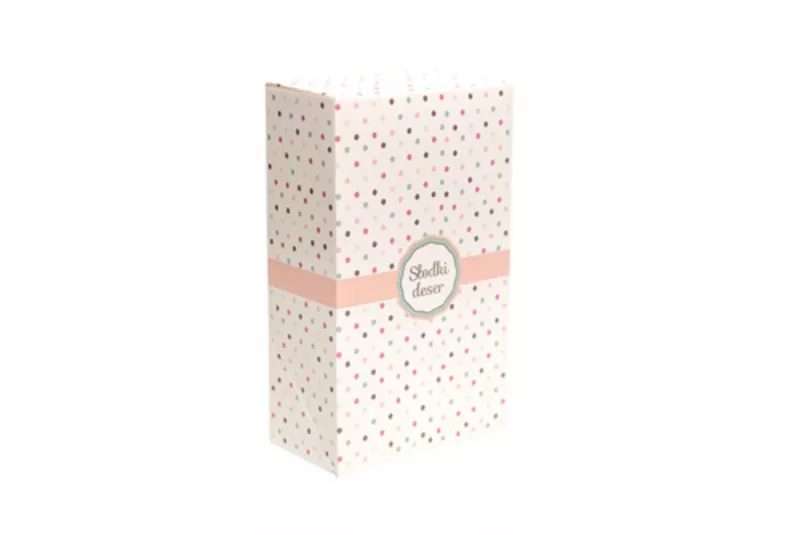 Cutii pentru tort si prajituri - Cutii prajituri dots 21x12.5x7cm 20buc/set, profipacking.ro