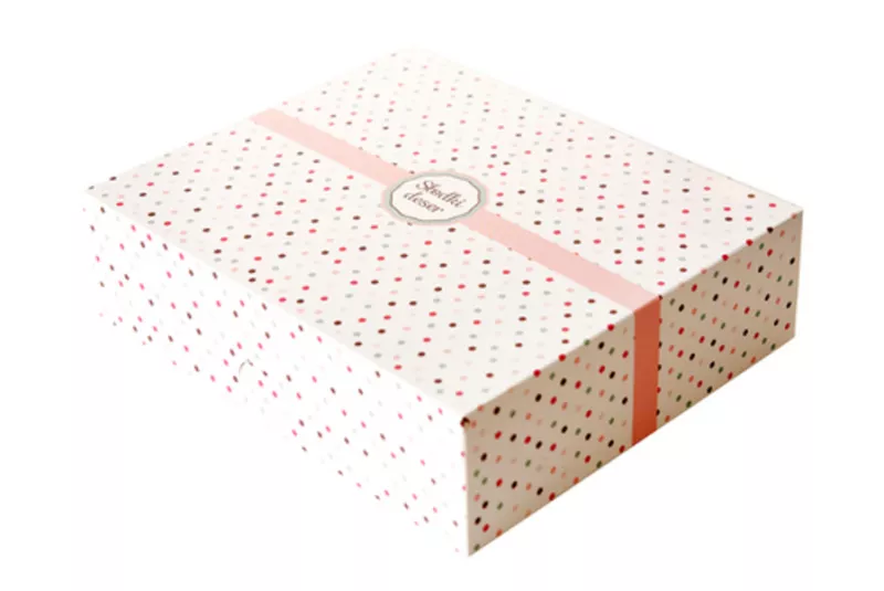 Cutii pentru tort si prajituri - Cutii prajituri dots 24.5x21x7cm 20buc/set, profipacking.ro
