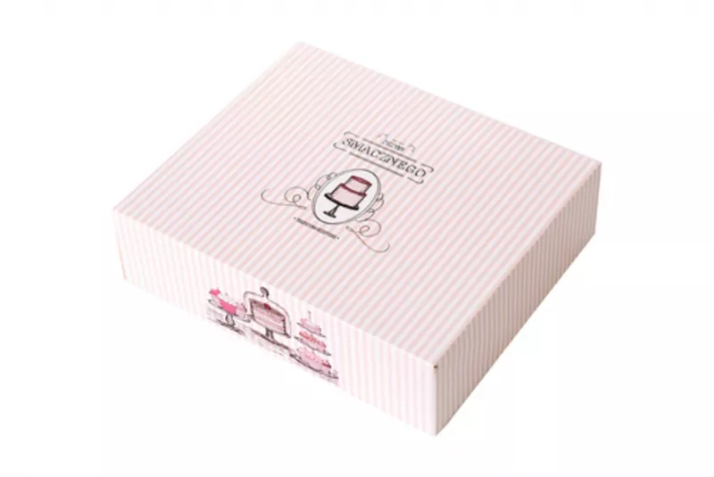 Cutii pentru tort si prajituri - Cutii stripes 24.5x21x7cm 20buc/set, profipacking.ro