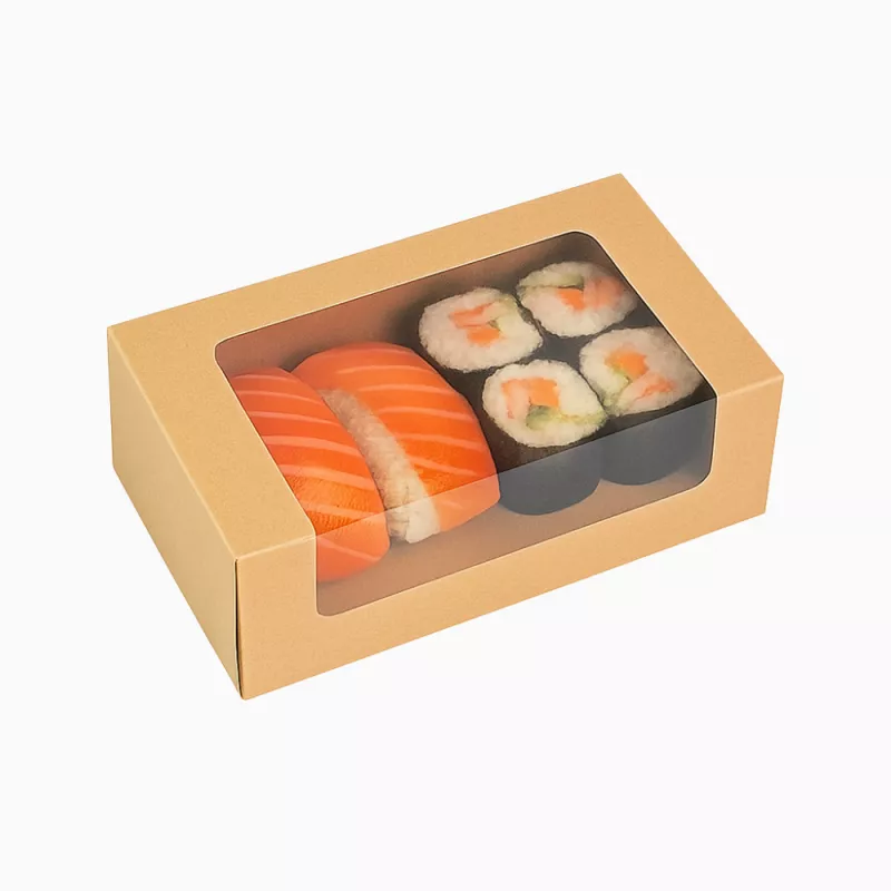 Cutii pentru sushi - Cutii sushi cu fereastra 14x8x4.5cm 25buc/set, profipacking.ro