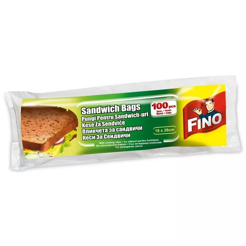 Fino pungi sandwich 18x28cm 100buc/set