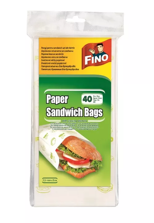 Fino - Fino pungi sandwich hartie 40buc/set, profipacking.ro