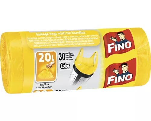 Fino - Fino saci menajeri hd colorati 20L x 30buc, profipacking.ro