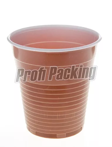 Pahare cafea - Pahare plastic bicolore 166ml 100buc/set, profipacking.ro
