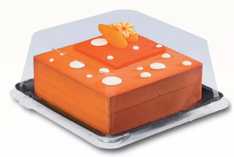 Platouri prajituri si torturi - Platou prajituri cu capac 19x19x10cm 10buc/set, profipacking.ro