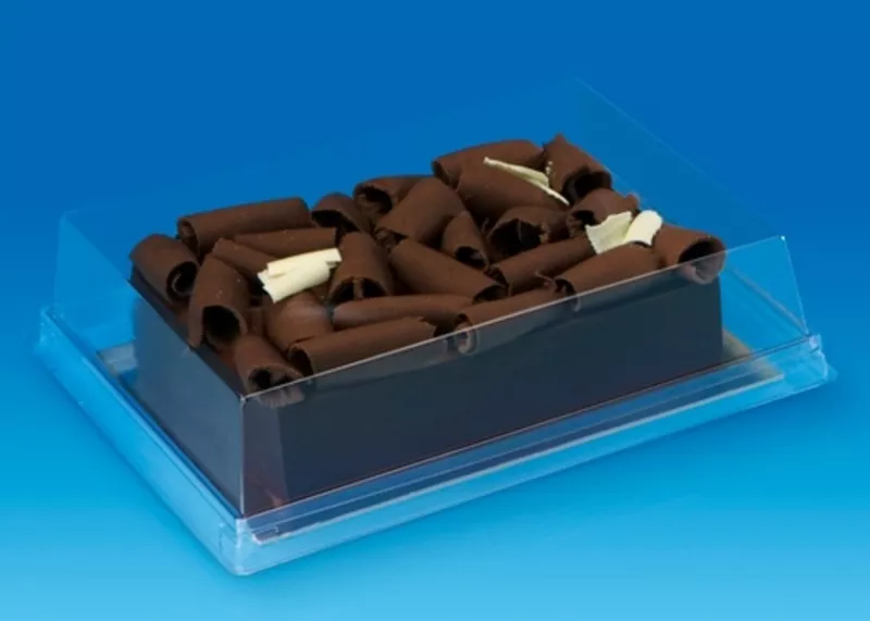 Platouri prajituri si torturi - Platou prajituri cu capac 21x16x8cm 10buc/set, profipacking.ro