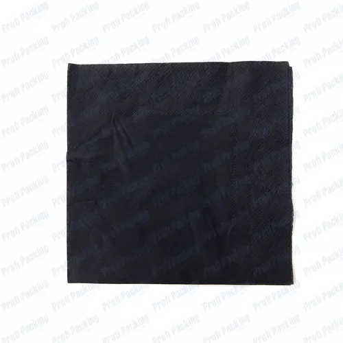 Servetele colorate - Servetele negre 33x33cm 2straturi 150buc/set, profipacking.ro