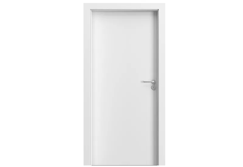 Foaie de ușă de interior cu finisaj sintetic, alba, Porta Decor, model plină, Norma Poloneza (H0 - 2060 mm), [],raveli.ro