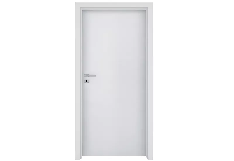 Foaie de ușă de interior Invado, cu finisaj sintetic, Norma Decor model 1 plină, 60 cm, Alb, Norma Ceha (H0 - 2020 mm), [],raveli.ro