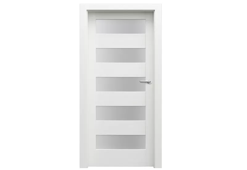 Foaie de ușă de interior cu finisaj sintetic, wenge alb, Verte Home C5, Norma Poloneza (H0 - 2060 mm) , [],raveli.ro