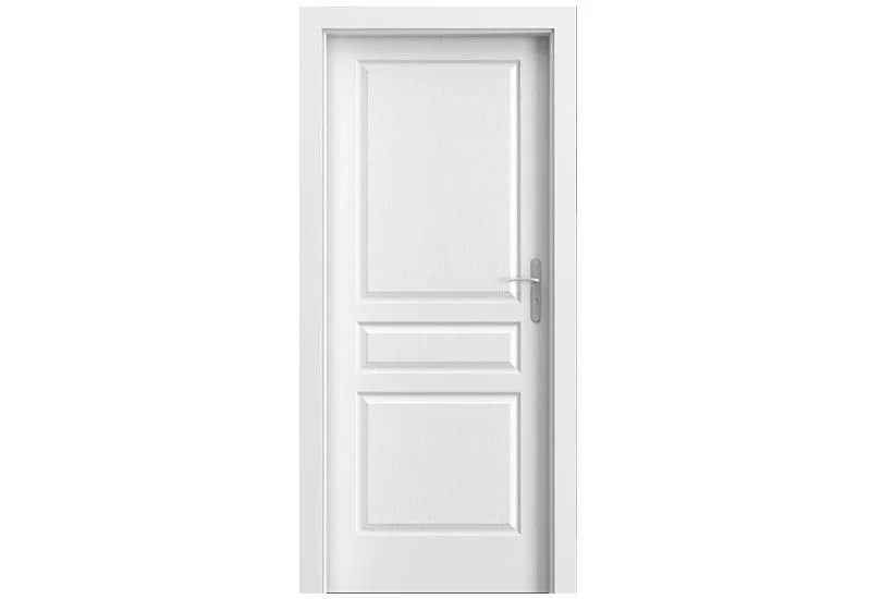 Foaie de ușă de interior cu structura granulara vopsită, Viena model P (plina), Norma Ceha (H0 - 2020 mm), [],raveli.ro