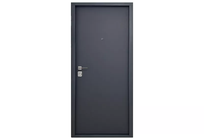 Ușă de intrare în apartament metalică, Pocket Bella, 80 stânga, antracit pe exterior și albă pe interior, [],raveli.ro