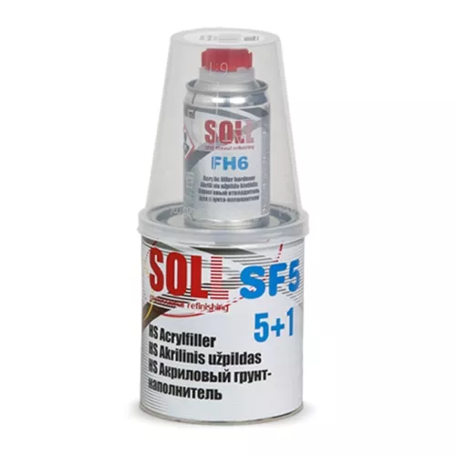 SOLL Filler acrilic cu intaritor HS 5:1 SF5 alb 0,9 L, [],seleron.ro