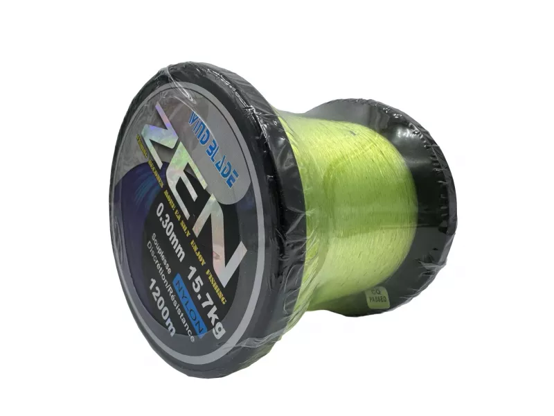 FIR MONOFILAMENT ZEN GALBEN FLUO, 1200m 0.23mm/10.3kg snz.ro