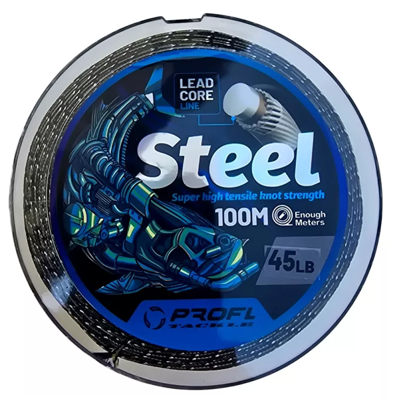 FIR TEXTIL LEADCORE PROFL TACKLE STEEL, 100m 45lb snz.ro