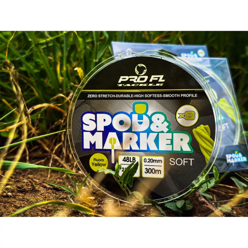 FIR TEXTIL PRO FL SPOD & MARKER BRAID X8, 300m 0.18mm/19.4kg
