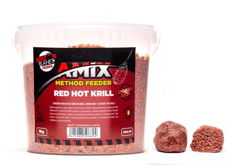 METHOD AMIX FEEDER RED HOT KRILL 1kg