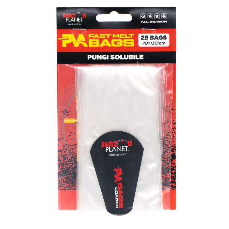 PUNGI SOLUBILE PVA BAGS 70x130mm 25buc snz.ro