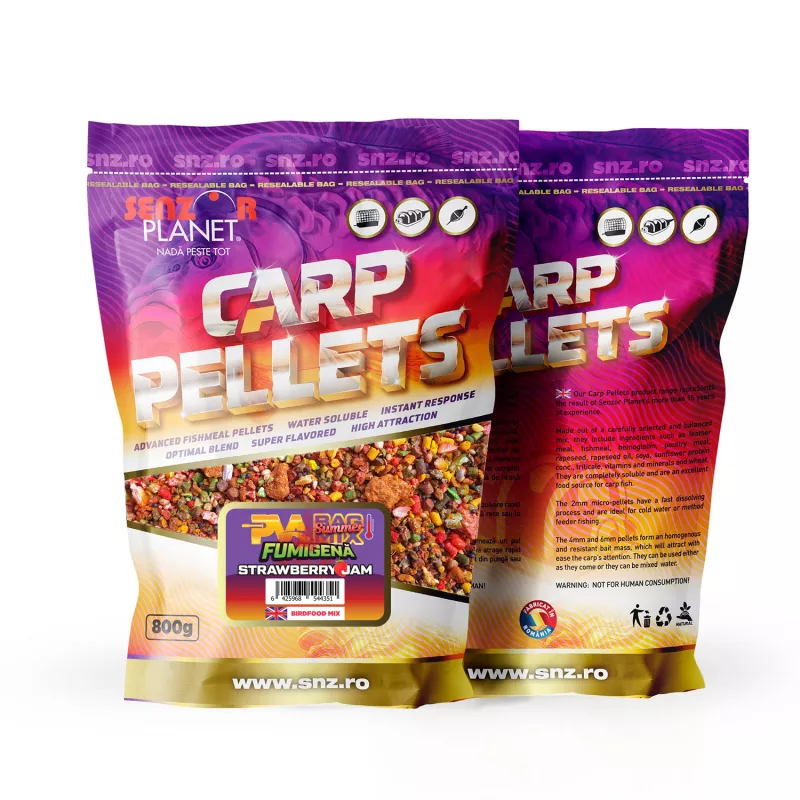 SUMMER PVA BAG MIX FUMIGENA FLUORO GARLIC 800g snz.ro