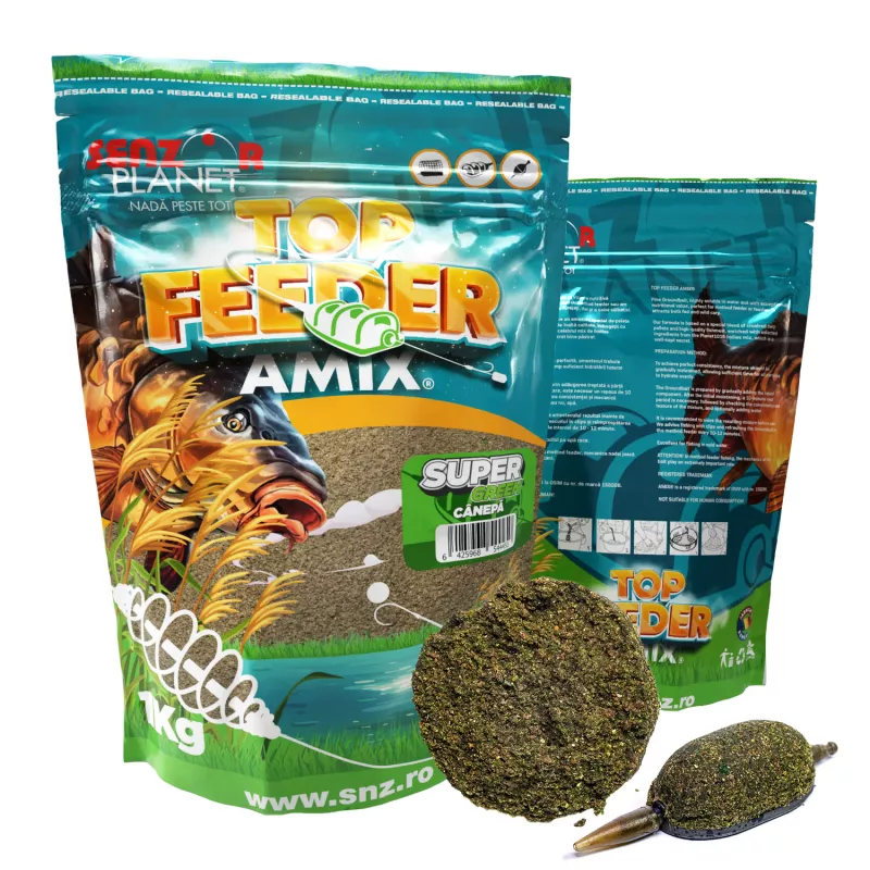 TOP FEEDER AMIX METHOD SUPER GREEN 1kg snz.ro