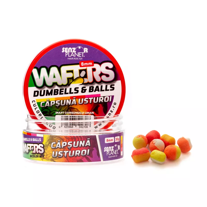 WAFTERS DUMBELLS & BALLS BICOLOR CAPSUNA & USTUROI 8mm 30g