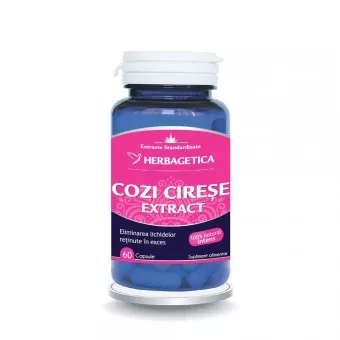 Cozi de Cirese Extract, 60 capsule, Herbagetica, [],farmaciamare.ro
