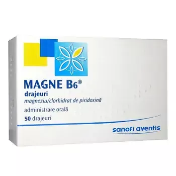 Magne B6, 50 drajeuri, Sanofi, [],farmaciamare.ro