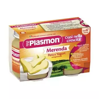 Piure din para si iaurt fara gluten, +6 luni,  2 x 120g, Plasmon, [],farmaciamare.ro