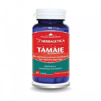 Tamaie Boswellia serrata, 60 capsule, Herbagetica, [],farmaciamare.ro