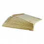 Biblioraft carton plastifiat, mecanism asamblat cu margine metalica A4 7.5cm Noki - alb