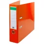 Biblioraft carton plastifiat, mecanism asamblat cu margine metalica A4 7.5cm Noki - orange