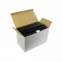 Inele plastic 51 mm, max. 500 coli, 50 buc/cutie EVOffice - negru