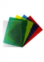 Mapa plastic transparent verde, A4 cu deschidere in "L" , 120 microni, 50 buc/set EVOffice