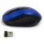 Mouse optic wireless silver/negru USB