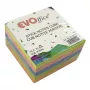 Notes autoaadeziv cub color 76*76 mm, 450 file, 5 culori neon EVOffice