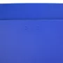 Servieta plastic A4, burduf 40 mm, 1 compartiment, culoare albastru EVOffice