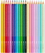 Set cadou creioane colorate 20 culori/set Sparkle Butterfly Faber-Castell