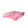 Tavita plastic documente Ark - transparent rosu