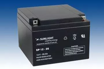 Baterie UPS SP 12 - 26 Sunlight SPA 12V 26 Ah