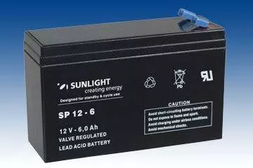 Baterie UPS SP 12 - 6 Sunlight SPA 12V 6 Ah