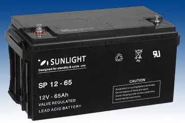 Baterie UPS SP 12 - 65 Sunlight SPB 12V 65 Ah