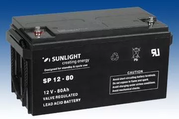 Baterie UPS SP 12 - 80 Sunlight SPB 12V 80 Ah