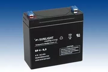 Baterii UPS - Baterie UPS SP 4 - 9.5 Sunlight SPA 4V 9.5 AH, climasoft.ro