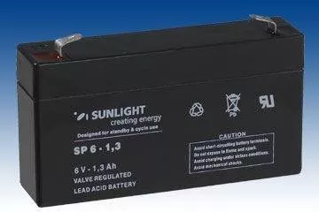 Baterii UPS - Baterie UPS SP 6 - 1.3 Sunlight SPA 6V 1.3 Ah, climasoft.ro