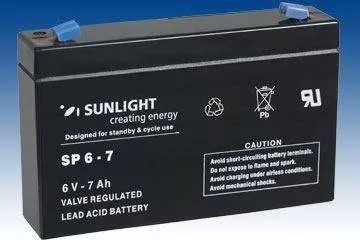 Baterii UPS - Baterie UPS SP 6 - 7 Sunlight SPA 6V 7 Ah, climasoft.ro