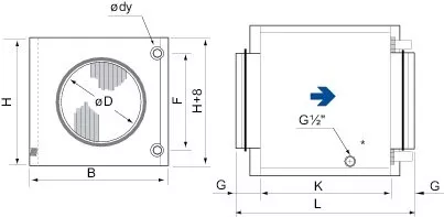 Baterii racire cu apa - Baterie de racire cu apa Systemair CWK 160-3-2.5  , climasoft.ro